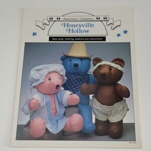 3/$15 Honeyville Hollow Bear Body Clothing Patterns Rainbow Chasers RC350 ©1983